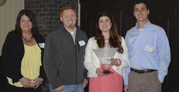 CAPTION: Targa Sound Terminal's Linda Troeh, Jeremiah Jones, Bett Lucas, and Justin Ranes received this year's Tahoma Business Environmental Award. (PHOTO COURTESY TACOMA-PIERCE COUNTY CHAMBER)