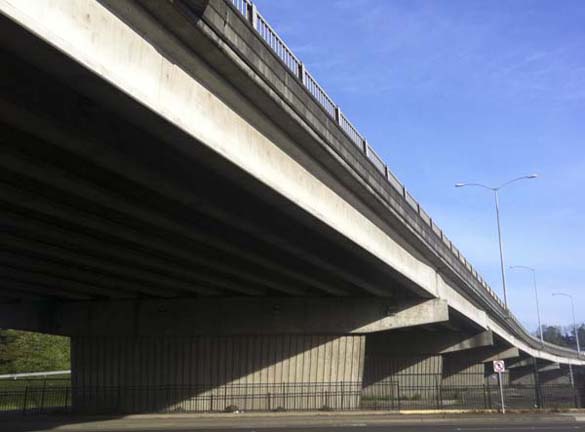 The City of Tacoma was awarded a $3 million grant from the Federal Highways Administration to provide a cement concrete overlay to the Union Avenue Viaduct to repair the bridge deck surface. (FILE PHOTO BY TODD MATTHEWS)