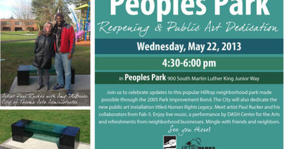 Tacoma's Peoples Park reopening, public art dedication May 22