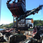 Global Diving & Salvage removed crushed cars from the bottom of Commencement Bay last week. (PHOTO COURTESY GLOBAL DIVING & SALVAGE)