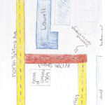 Lowell Elementary School students prepared more than a dozen hand-drawn maps of the area and the section of the street to be renamed. (IMAGE COURTESY LOWELL ELEMENTARY SCHOOL)