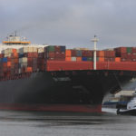 The ZIM Djibouti, the largest container ship ever to call in Tacoma, arrived at the Port of Tacoma on July 10. (PHOTO COURTESY PORT OF TACOMA)