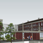 A view of the Washington Elementary School remodel design from 27th Street and Washington Street. (IMAGE COURTESY TACOMA PUBLIC SCHOOLS)