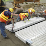 Pierce County Public Works crews are nearly finished rehabilitating the A Street KPS boat launch in the community of Home near Carr Inlet. The boat launch was closed on July 15 to allow crews to replace the existing ramp structure with concrete panels purchased from the Washington Department of Fish and Wildlife. According to Pierce County officials, work should be completed this week, with the exception of some paving. (PHOTO COURTESY PIERCE COUNTY)