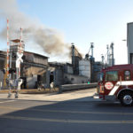More than 40 Tacoma fire fighters from 10 stations responded to a reported commercial structure fire at Atlas Foundry Thursday evening. (PHOTO COURTESY TACOMA FIRE DEPARTMENT)