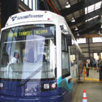 JANUARY 2003 | Sound Transit displays one of the Tacoma Link light rail cars in Seattle. (TACOMA DAILY INDEX FILE PHOTO)
