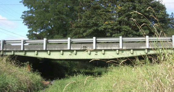 The North Warren Street Bridge that crosses Muck Creek in Roy will be closed for four months starting Mon., Aug. 12 so the bridge can be replaced. (IMAGE COURTESY PIERCE COUNTY)