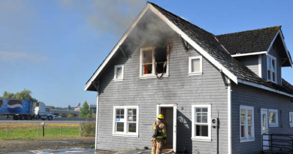 This vacant building near Interstate 5 in Fife is the site Tuesday of Tacoma Fire Department's live smoke and fire ground operations training. (PHOTO COURTESY TACOMA FIRE DEPARTMENT)