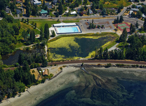 An aerial view of Titlow Lagoon in Tacoma. (PHOTO COURTESY WASHINGTON STATE DEPARTMENT OF ECOLOGY)