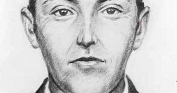 An artist conceptual sketch of "Dan Cooper" (a.k.a. DB Cooper), who hijacked Northwest Orient Airlines flight 305 on Nov. 24, 1971. (PHOTO COURTESY WASHINGTON STATE HISTORICAL SOCIETY)