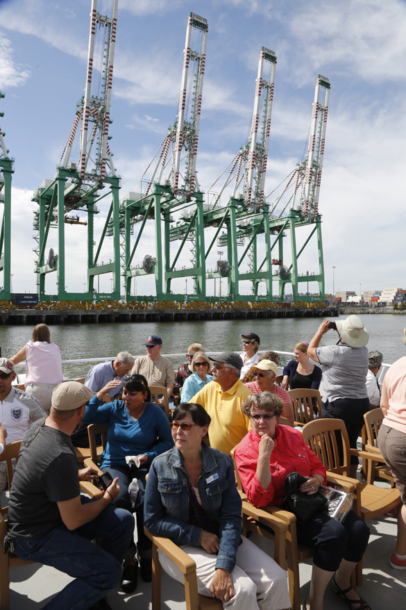 More than 1,000 people participated in Port of Tacoma boat tours during the annual Tacoma Maritime Fest. The tours offered a ship-side view of the Port of Tacoma and its operations. (PHOTO COURTESY PORT OF TACOMA)