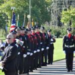 The Tacoma Fire Department hosted a public remembrance ceremony at Marine Park along Ruston Way Wednesday morning to mark the 12th anniversary of the 9/11 tragedy. Guest speakers included Tacoma City Councilmember Robert Thoms and Tacoma Fire Chief James P. Duggan. The event was part of a nationwide salute to firefighters, police officers, emergency medical services workers and civilians whose lives were forever changed on that day. (PHOTO COURTESY TACOMA FIRE DEPARTMENT)