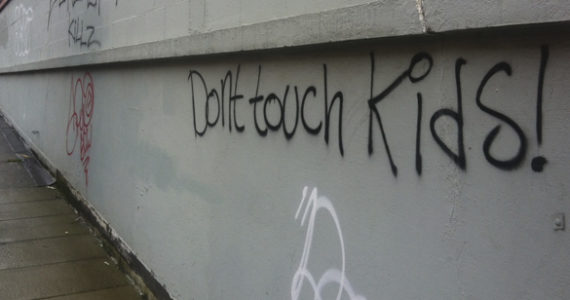 A pilot project in Tacoma aims to remove graffiti from private property within 72 hours. (PHOTO BY TODD MATTHEWS)
