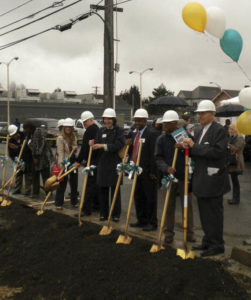 Community leaders gathered in April 2012 to celebrate the ground-breaking ceremony for Community Health Care's new three-story, 54,000-square-foot building in the Hilltop neighborhood. (PHOTO COURTESY HILLTOP BUSINESS DISTRICT)