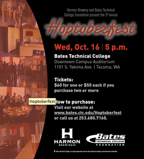 Hoptoberfest fundraiser Oct. 16 supports Bates Technical College