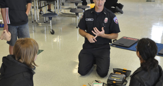 Nearly 800 people visited Foss High School on Sunday to learn lifesaving cardiopulmonary resuscitation, or "CPR," skills from Tacoma Fire Department staff. (PHOTO COURTESY TACOMA FIRE DEPARTMENT)