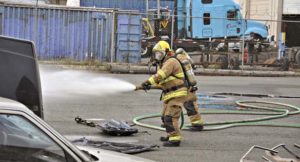 Tacoma firefighters this week participated in a multi-company drill to hone their skills during a mass causality incident. (PHOTO COURTESY TACOMA FIRE DEPARTMENT)