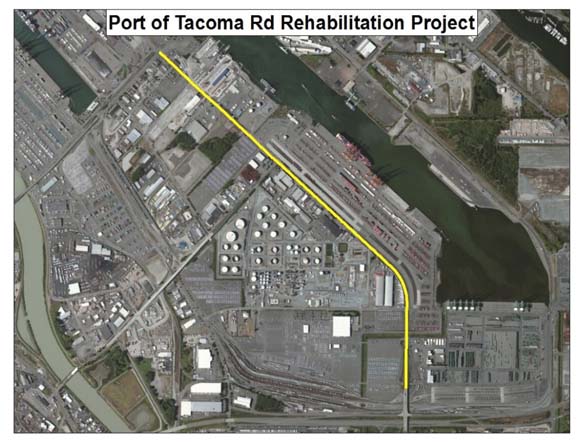 Crews to conduct preliminary work on Port of Tacoma Road rehab project