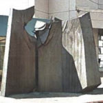 The publicly-owned bronze sculpture "Sun King" was created in 1976 by Oregon artist Thomas Morandi. It was originally installed outside the former Sheraton Hotel in downtown Tacoma (pictured). Five years ago, however, it was placed in storage to make way for a new sculpture. "Sun King" could be put on display again, this time at a park near Thea Foss Waterway. (IMAGE COURTESY CITY OF TACOMA)