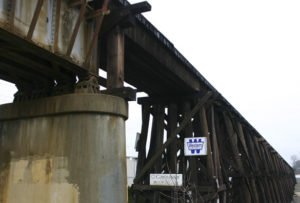 For Sound Transit, owning the rail line will allow the transportation agency to make future infrastructure investments, such as the planned replacement of a trestle. (PHOTO BY TODD MATTHEWS)