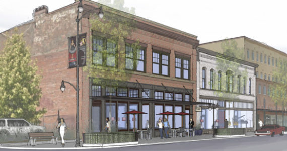 Two historically significant buildings in Tacoma's Hilltop neighborhood could be developed into mixed-use centers. (IMAGE COURTESY BLRB ARCHITECTS)