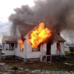 Tacoma firefighters were in Fife Tuesday to hone their skills under live fire conditions. Four engine crews from five different fire stations battled the controlled blaze, which was set at a vacant house in the 6200 block of 16th Street East and on property owned by Tacoma RV Center in Fife. (PHOTO COURTESY TACOMA FIRE DEPARTMENT)