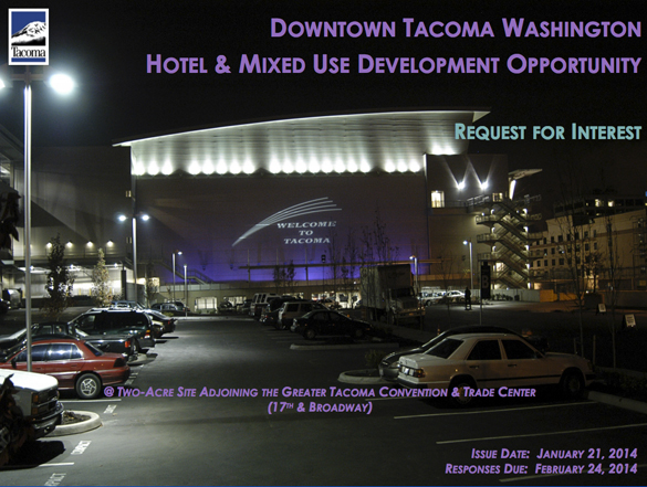 Tacoma seeks developer for downtown hotel near Convention Center