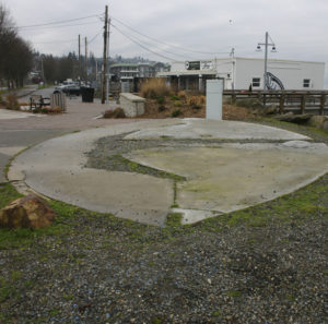 The area near Old Town Dock will soon offer visitors a variety of new amenities, including two public restrooms, sidewalk and crosswalk improvements, a rain garden, and new landscaping and irrigation. (PHOTO BY TODD MATTHEWS)