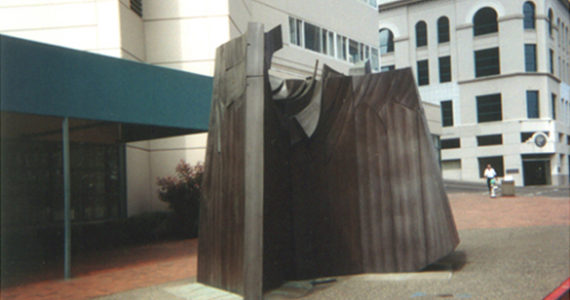 The publicly-owned bronze sculpture "Sun King" was created in 1976 by Oregon artist Tom Morandi. It was originally installed outside the former Sheraton Hotel in downtown Tacoma. (PHOTO COURTESY TOM MORANDI)