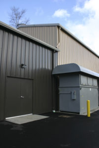 The new methane gas conversion facility at the LRI Landfill in Pierce County. (PHOTO BY TODD MATTHEWS)