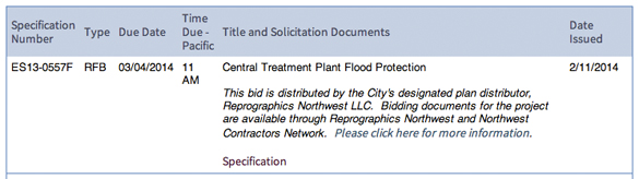 Tacoma seeks bids for Central Wastewater Treatment Plant flood protection project