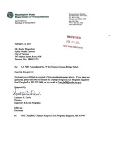 WSDOT, Tacoma agreement could slash $20M Murray Morgan Bridge loan