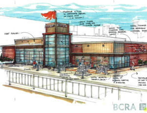 Pacific Seafood Co. is investing $1.3 million in improvements to the Johnny's Seafood Co. building located at 1199 Dock Street, including the construction of a new cafe and bistro. (IMAGE COURTESY BCRA)