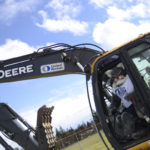 Bates Technical College officials hosted a groundbreaking ceremony Thursday afternoon to kick off construction of the new Advanced Technology Center. The event included representatives from Pierce County higher education, labor, and business -- as well as school mascot Brutus the Bobcat. (PHOTO COURTESY BATES TECHNICAL COLLEGE)