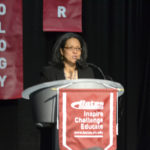 Tacoma Mayor Marilyn Strickland spoke during a groundbreaking ceremony Thursday afternoon to kick off construction of Bates Technical College's new Advanced Technology Center. (PHOTO COURTESY BATES TECHNICAL COLLEGE)