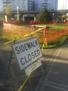 Site preparations are under way to move Sun King out of storage and into a park near Thea Foss Waterway. (PHOTO BY TODD MATTHEWS)