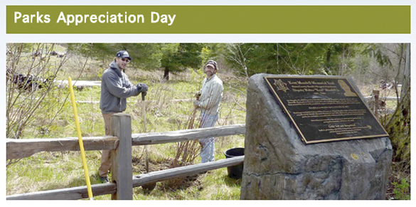Volunteers to mark Parks Appreciation Day April 26