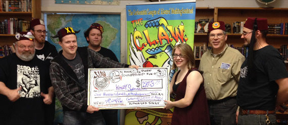 Aspiring artist Kenzy Sorenson was awarded this year's Young Cartoonist of the Future scholarship from Tacoma-based Cartoonist's League of Absurd Washingtonians. (PHOTO COURTESY C.L.A.W.)
