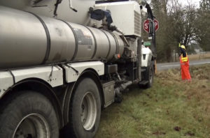 Pierce County road crews clean roadside storm drainage facilities six months of the year. There are approximately 21,700 catch basins, 1,200 miles of ditch, and 550 miles of drainage pipes in unincorporated Pierce County. (PHOTO COURTESY PIERCE COUNTY)