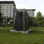 Tom Morandi's Sun King sculpture sits in a public park near Tacoma's Thea Foss Waterway. (FILE PHOTO BY TODD MATTHEWS)