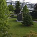 Tom Morandi's Sun King sculpture sits in a public park near Tacoma's Thea Foss Waterway. (FILE PHOTO BY TODD MATTHEWS)