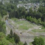 An aerial view of the project site for a plan to reconnect the Puyallup River to its historic floodplain near Orting. (PHOTO COURTESY PIERCE COUNTY)