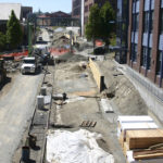 The City of Tacoma plans to develop a segment of the Prairie Line Trail in downtown Tacoma to connect Pacific Avenue to the waterfront. When completed, it will connect to the University of Washington Tacoma campus trail segment, currently under construction. (PHOTO BY TODD MATTHEWS)