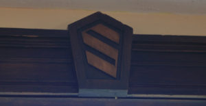 Art Deco "S" monograms (for "Shaw") are carved in various places throughout the Shaw House. (PHOTO COURTESY SUSAN JOHNSON / ARTIFACTS CONSULTING)