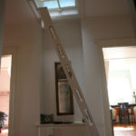 One of Shaw's creative design ideas was to direct natural light through an attic skylight and onto a second-floor hallway. (PHOTO COURTESY SUSAN JOHNSON / ARTIFACTS CONSULTING)