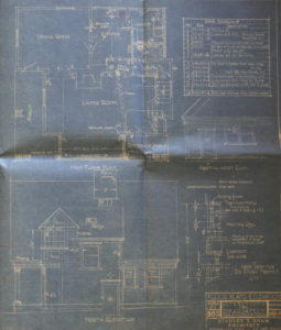 An old Girl Scout Cookie box found in the Shaw House contained some of the architect's original drawings, designs, correspondence, notes, business cards, and contracts. (IMAGE COURTESY SUSAN JOHNSON / ARTIFACTS CONSULTING)