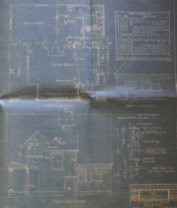 An old Girl Scout Cookie box found in the Shaw House contained some of the architect's original drawings, designs, correspondence, notes, business cards, and contracts. (IMAGE COURTESY SUSAN JOHNSON / ARTIFACTS CONSULTING)