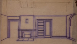An old Girl Scout Cookie box found in the Shaw House contained some of the architect's original drawings, designs, correspondence, notes, business cards, and contracts. (IMAGE COURTESY SUSAN JOHNSON / ARTIFACTS CONSULTING)