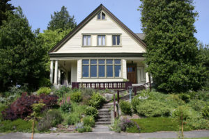 For more than 45 years, Stanley T. Shaw, the late Tacoma architect, lived in this two-story, 2,200-square-foot home anchored at the corner of North Lawrence Street and North 25th Street. Along with his wife, Clara, Stanley raised four children in the home, which wasn't originally built by Shaw but served as a sort of laboratory for some of his architectural ideas. (PHOTO COURTESY SUSAN JOHNSON / ARTIFACTS CONSULTING)