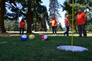 Pierce County officials have introduced FootGolf to Fort Steilacoom Park. (PHOTO COURTESY PIERCE COUNTY)